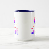 Zwart-witte DJ-stijl Miami kleurrijk Mok (Midden)