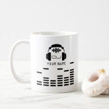 Zwart-witte DJ-stijlcover