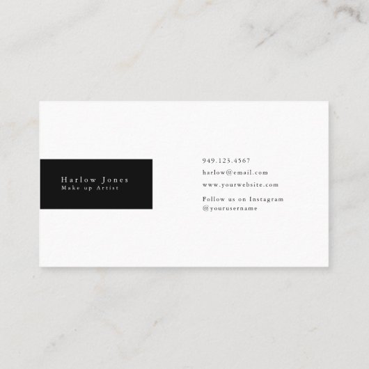 Zwart-witte Doodles Cute Visitekaartje (Achterkant)