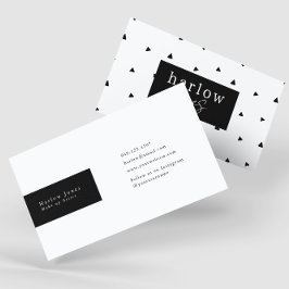 Zwart-witte Doodles Cute Visitekaartje