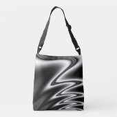 Zwart-witte draaihoek crossbody tas (Achterkant)