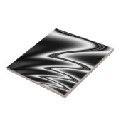 Zwart-witte draaihoek tegeltje (Zijkant)