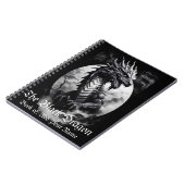 Zwart-witte draak notitieboek (Linkerzijde)