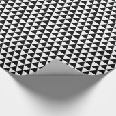 Zwart-Witte Driehoeken Cadeaupapier (Hoek)