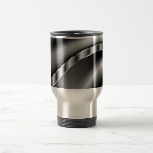 Zwart-witte driepijler reisbeker (Center)