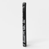ZWART-WITTE DRUK BLOEMEN Case-Mate iPhone CASE (Achterkant/links)