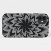 ZWART-WITTE DRUK BLOEMEN Case-Mate iPhone CASE (Achterkant (horizontaal))