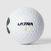 Zwart-witte Duitse horthaired pointer Golfballen (Logo)