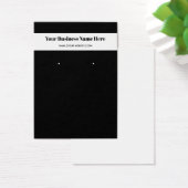 Zwart-witte, eenvoudige, aangepaste oorenkaart visitekaartje (Bureau)