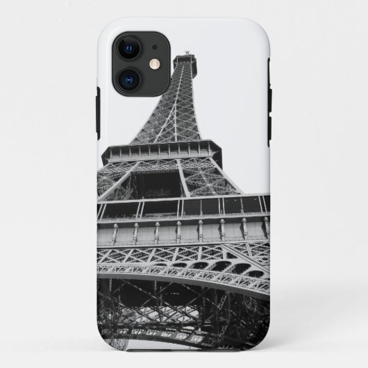 Zwart-witte Eiffeltoren Case-Mate iPhone Case (Achterkant)
