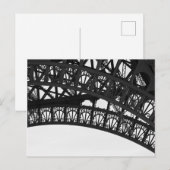 Zwart-witte Eiffeltoren Foto Briefkaart (Voorkant / Achterkant)