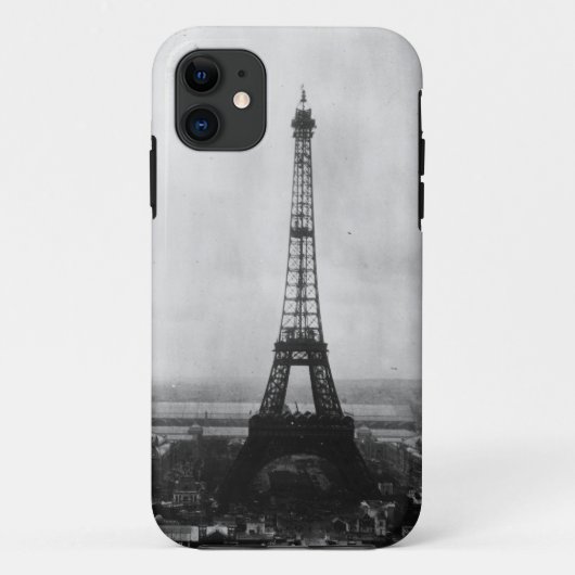 Zwart-witte eiffeltoren iPhone 5 hoesje (Achterkant)