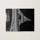 Zwart-witte Eiffeltoren Legpuzzel (Horizontaal)