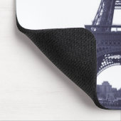 Zwart-witte Eiffeltoren Muismat (Hoek)