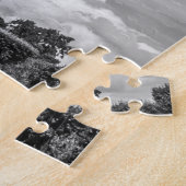Zwart & Witte Eiffeltoren Parijs Frankrijk Legpuzzel (Zijkant)
