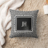 Zwart-witte elegant met kussen (Deken)