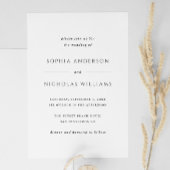 Zwart-witte elegante eenvoudige minimalistische br kaart