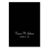 Zwart-witte elegante kalligrafie kaart (Voorkant)