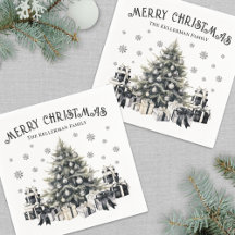 Zwart Witte Elegante Kerstboom