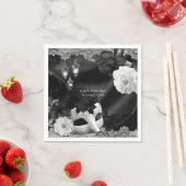 Zwart & Witte Elegante Maskerade Feest Servetten (Insitu)