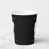 Zwart-witte ellephant Gift Exchange - aangepaste t Papieren Bekers (Links)