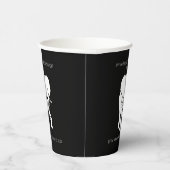 Zwart-witte ellephant Gift Exchange - aangepaste t Papieren Bekers (Rechts)