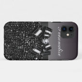 Zwart-witte en zwarte-witserreeksen, zwart-wit en  Case-Mate iPhone case (Achterkant (horizontaal))