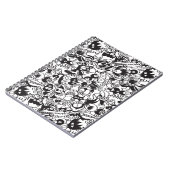 Zwart-witte engerige monsters in tekenstijl notitieboek (Linkerzijde)