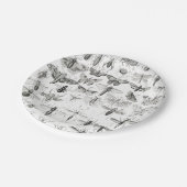 Zwart-witte Entomologie snijdt bugs in Papieren Bordje (Gekanteld)