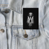 Zwart-witte farao koning button (Insitu)