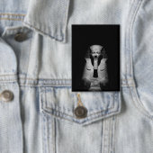 Zwart-witte farao koning button (Insitu)