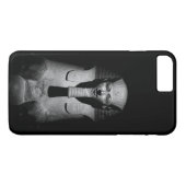 Zwart-witte farao koning Case-Mate iPhone case (Achterkant (Horizontaal))
