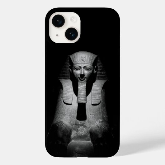 Zwart-witte farao koning Case-Mate iPhone case (Achterkant)