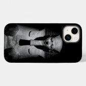 Zwart-witte farao koning Case-Mate iPhone case (Achterkant (horizontaal))