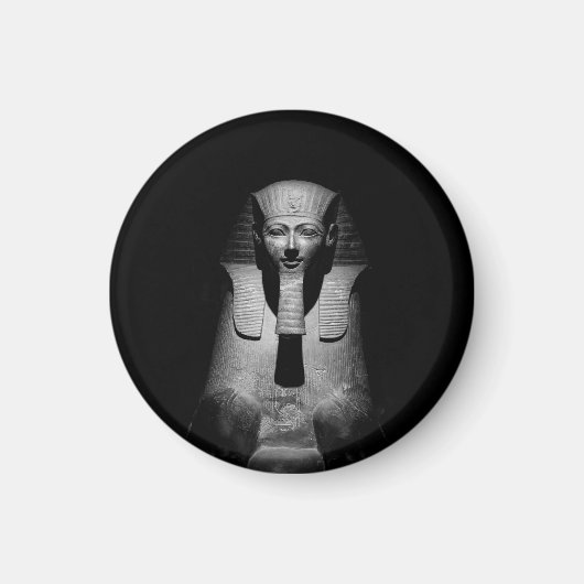 Zwart-witte farao koning magneet (Voorkant)