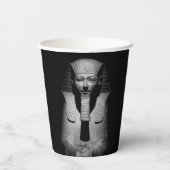 Zwart-witte farao koning papieren bekers (Achterkant)