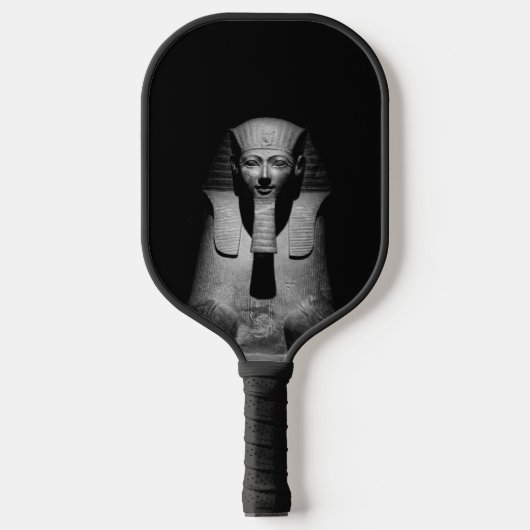 Zwart-witte farao koning pickleball paddle (Voorkant)