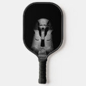 Zwart-witte farao koning pickleball paddle (Achterkant)