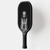 Zwart-witte farao koning pickleball paddle (Links)