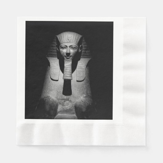 Zwart-witte farao koning servet (Voorkant)