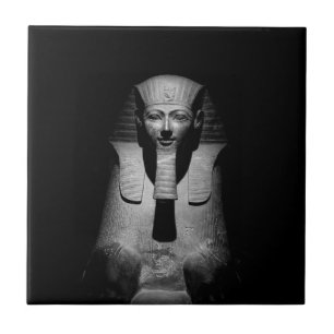 Zwart-witte farao koning tegeltje