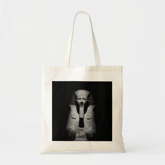 Zwart-witte farao koning tote bag (Voorkant)