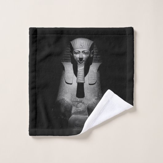 Zwart-witte farao koning washandje (Wasdoekje)