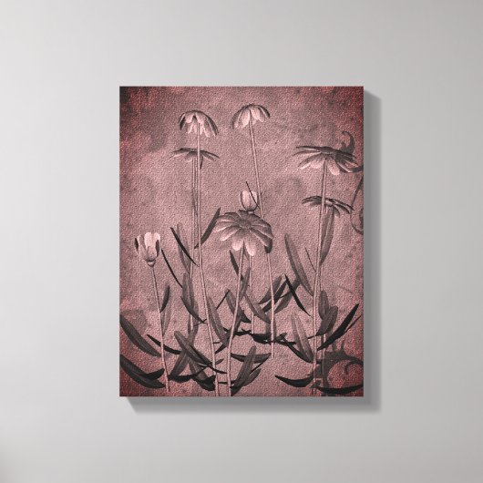 Zwart-witte feestdagen canvas afdruk (Voorkant)