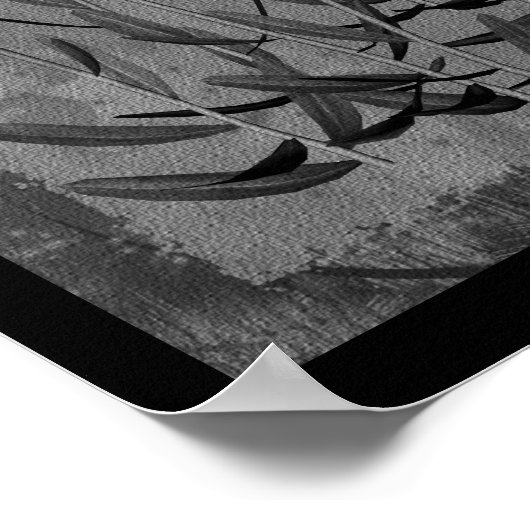 Zwart-witte feestdagen poster (Hoek)