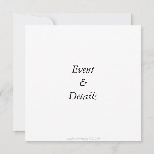 ©Zwart & Witte Fiets aan Zee Aangepaste Uitnodigin Kaart (Achterkant)