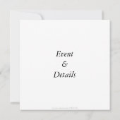 ©Zwart & Witte Fiets aan Zee Uitnodiging op maat (Achterkant)