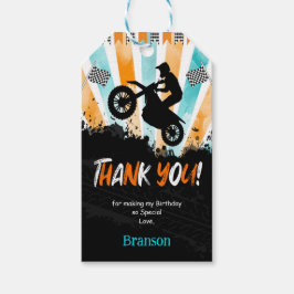 Zwart & Witte Fiets Cadeaublaadjes Cadeaulabel