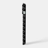 zwart-witte fietsen iPhone 15 case (Linkerkant)
