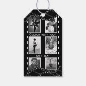 Zwart-witte filmpje cadeaulabel (Voorkant)